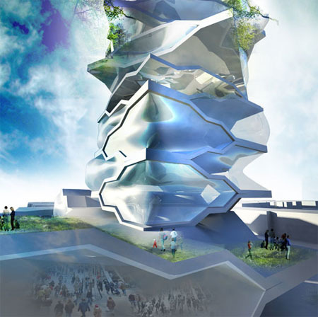 UP экологический концепт здания будущего